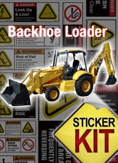 Backhoe Loader Sticker Kit Backhoe Loader Sticker Kit