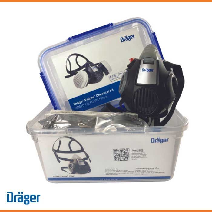 Drager XPlore 3500 Chemical Respirator Kit 