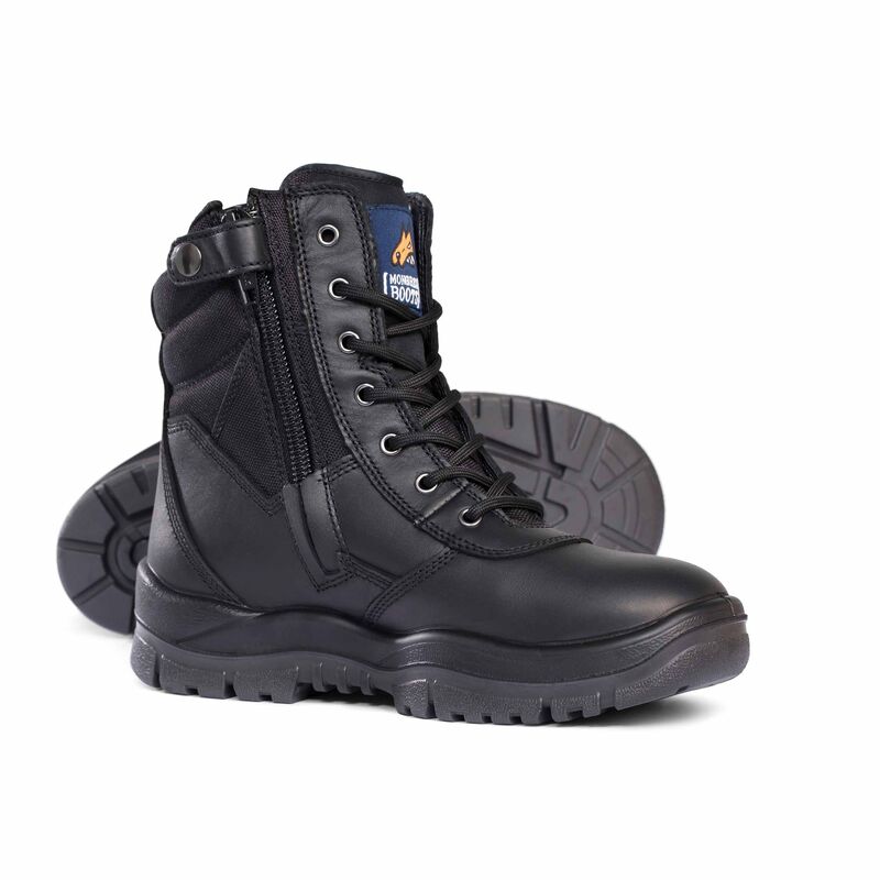 Mongrel 251020 High Leg Black Zip Sider Mongrel 251020 High Leg Black Zip Sider