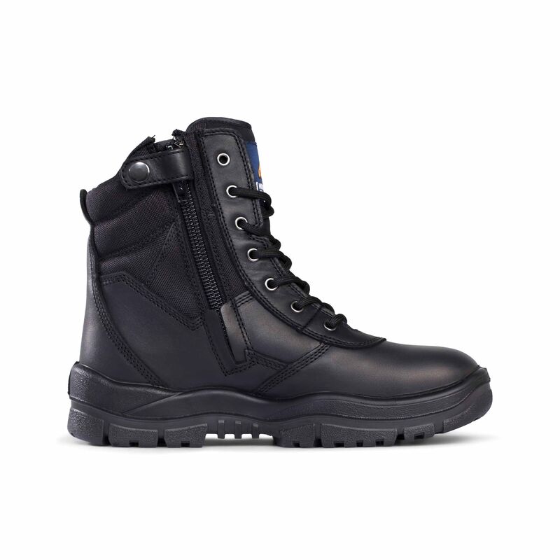 Mongrel 251020 High Leg Black Zip Sider Mongrel 251020 High Leg Black Zip Sider