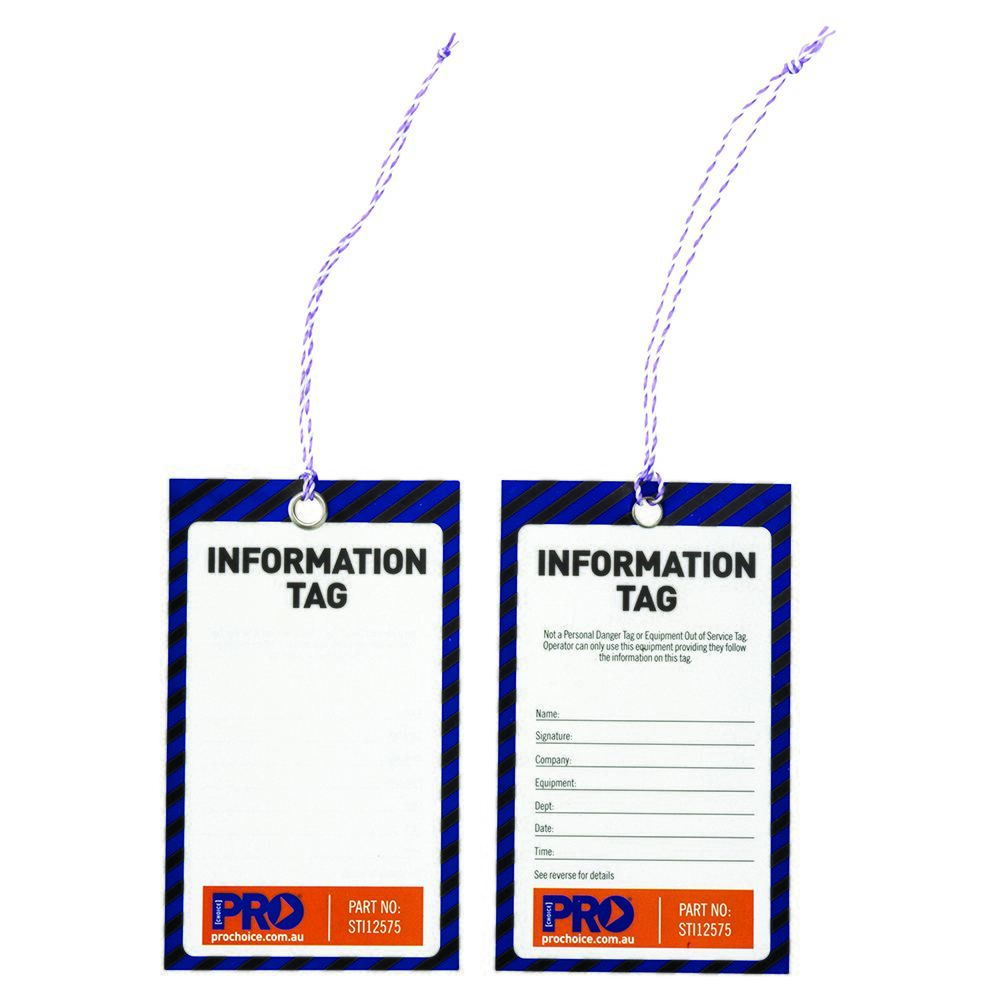 Safety Tags  INFORMATION 
