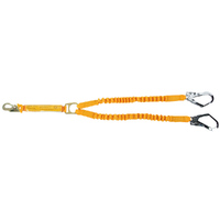 B-Safe 1.5m Elastic Twin Access Lanyard with Triple Action Karabiner BL073332TC