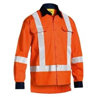 Bisley Taped Hi Vis TTMC Cool Lightweight Drill Shirt
