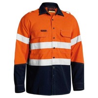 Bisley TenCate Tecasafe Plus 700 Taped Hi Vis FR Vented Shirt