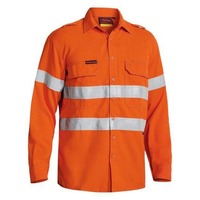 Bisley TenCate Tecasafe Plus 580 Taped Hi Vis Lightweight FR Vented Shirt
