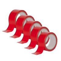 Floor marking tape - red  (pack of 5)