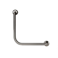 Wall mount safety grab rail - silver