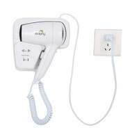 Wall mount hair dryer 1200w - white