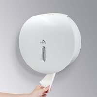 Plaza jumbo toilet roll dispenser - white