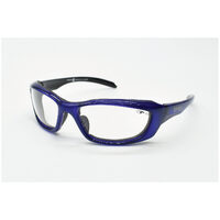 Eyres by Shamir RAZOR EDGE WF Royal Blue Frame Clear AF Lens Safety Glasses