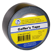 Husky Tape 24x Pack 360 Black Gaffer Tape 48mm x 25m