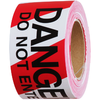Husky Tape 16x Pack 560 Barrier Warning Tape Red/White Danger do not Enter 75mm x 100m