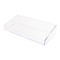 Pegboard DISPLAY TRAY 250x120mm Clear.