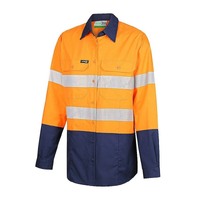 WORKIT Hi-Vis Womens 2 Tone Lightweight Ripstop Breathable Taped Shirt