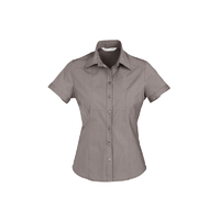 Biz Collection Ladies Chevron Short Sleeve Shirt