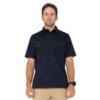 Grindstones Short Sleeve Shirt Colour Navy Blue