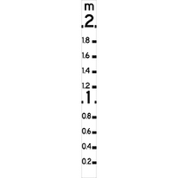 Flooding Depth Marker 0-2m Safety Sign 200x2350mm