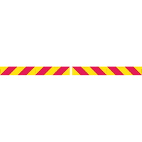 Candy Stripes Metal 800x100mm Pack of 2