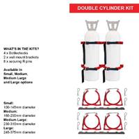 Stainless Double Medium/Large 230-310mm Bottlechock Kit