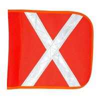 Replacement Aerial Flags 30x25cm w/Silver Reflective X