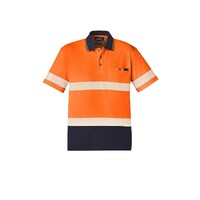 Syzmik Unisex Hi Vis Segmented S/S Polo Hoop Taped