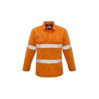 Syzmik Mens FR Closed Front Hooped Taped Shirt