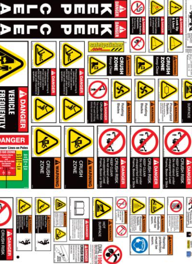 Backhoe Loader Sticker Kit 